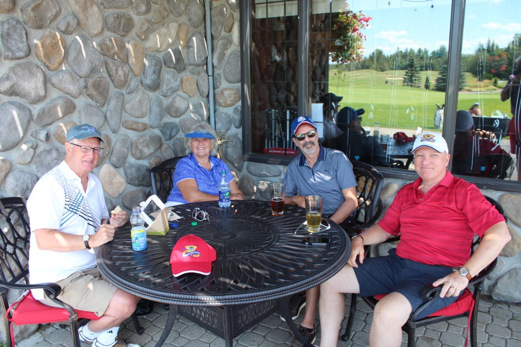 Ross and Carol Hopkins, Art Routliffe and Ray Bullard